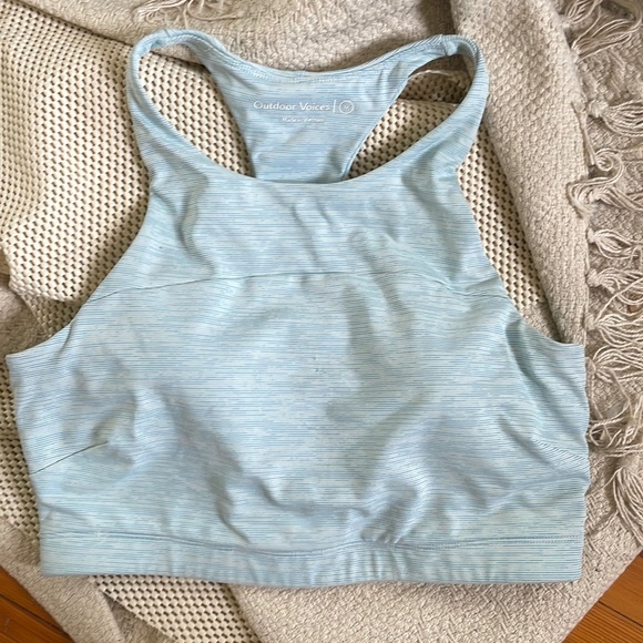 Outdoor Voices TechSweat Crop Top size M in Glacier - Picture 1 of 3